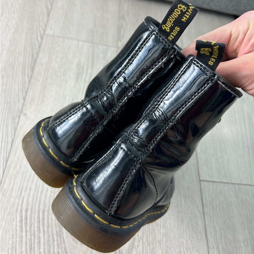 Dr. Marten 1460 8-Eye Patent Leather Combat Boots - Picture 4 of 13